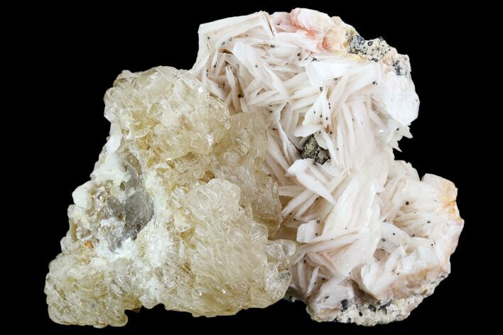 Large Cerussite Crystals with Bladed Barite - Morocco #107896